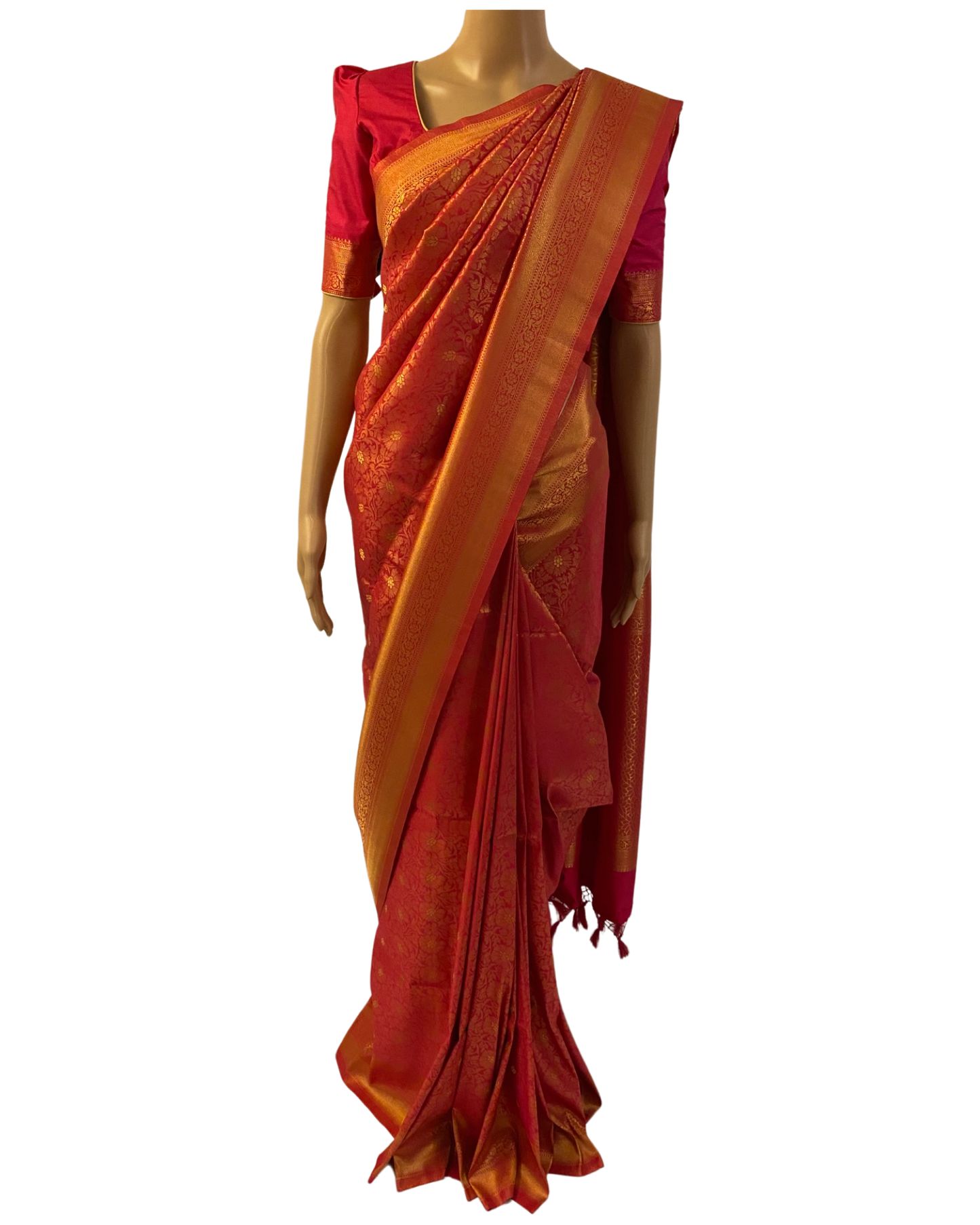 Pink Handloom Banarasi Silk Saree