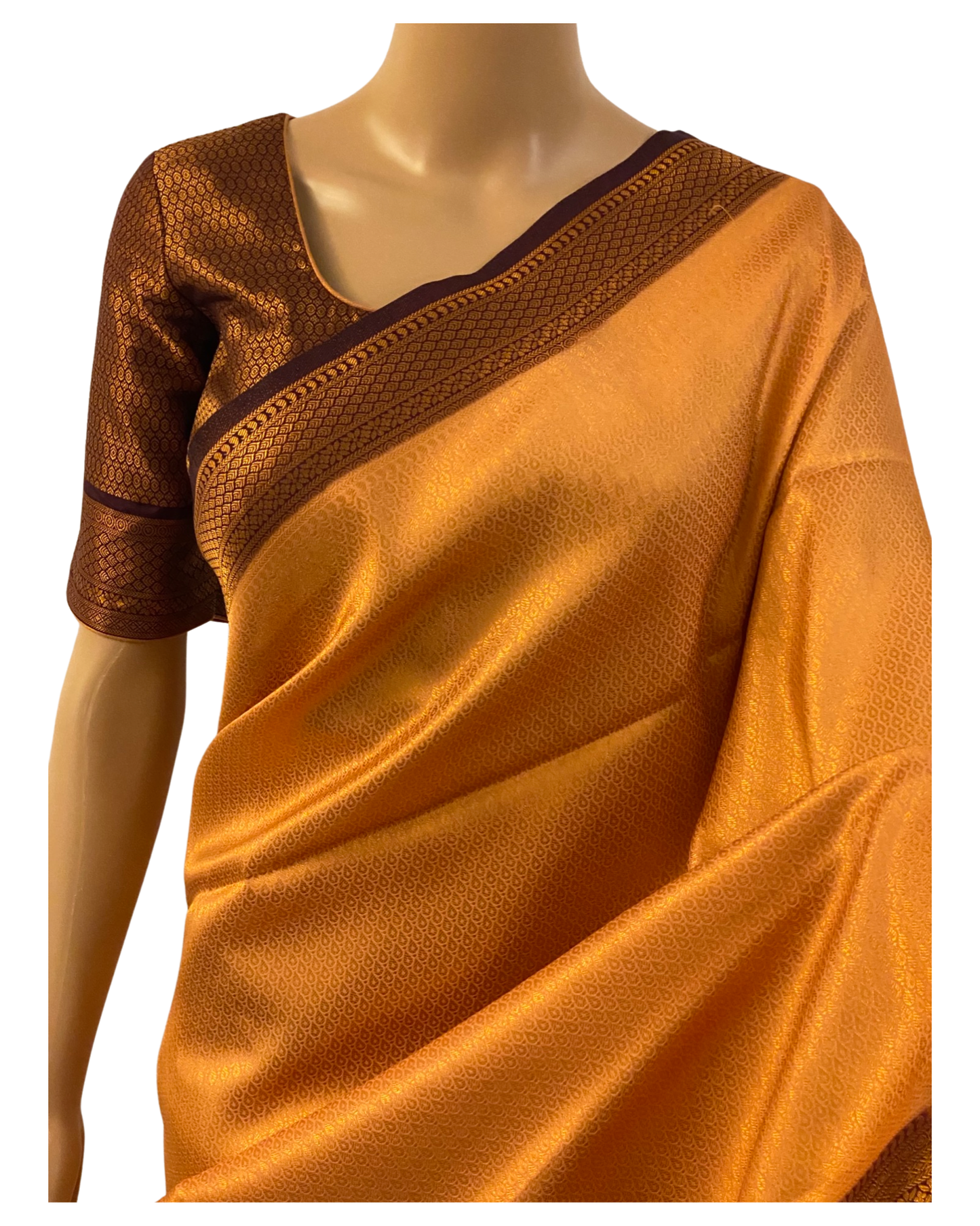Orange Kubera Silk Saree