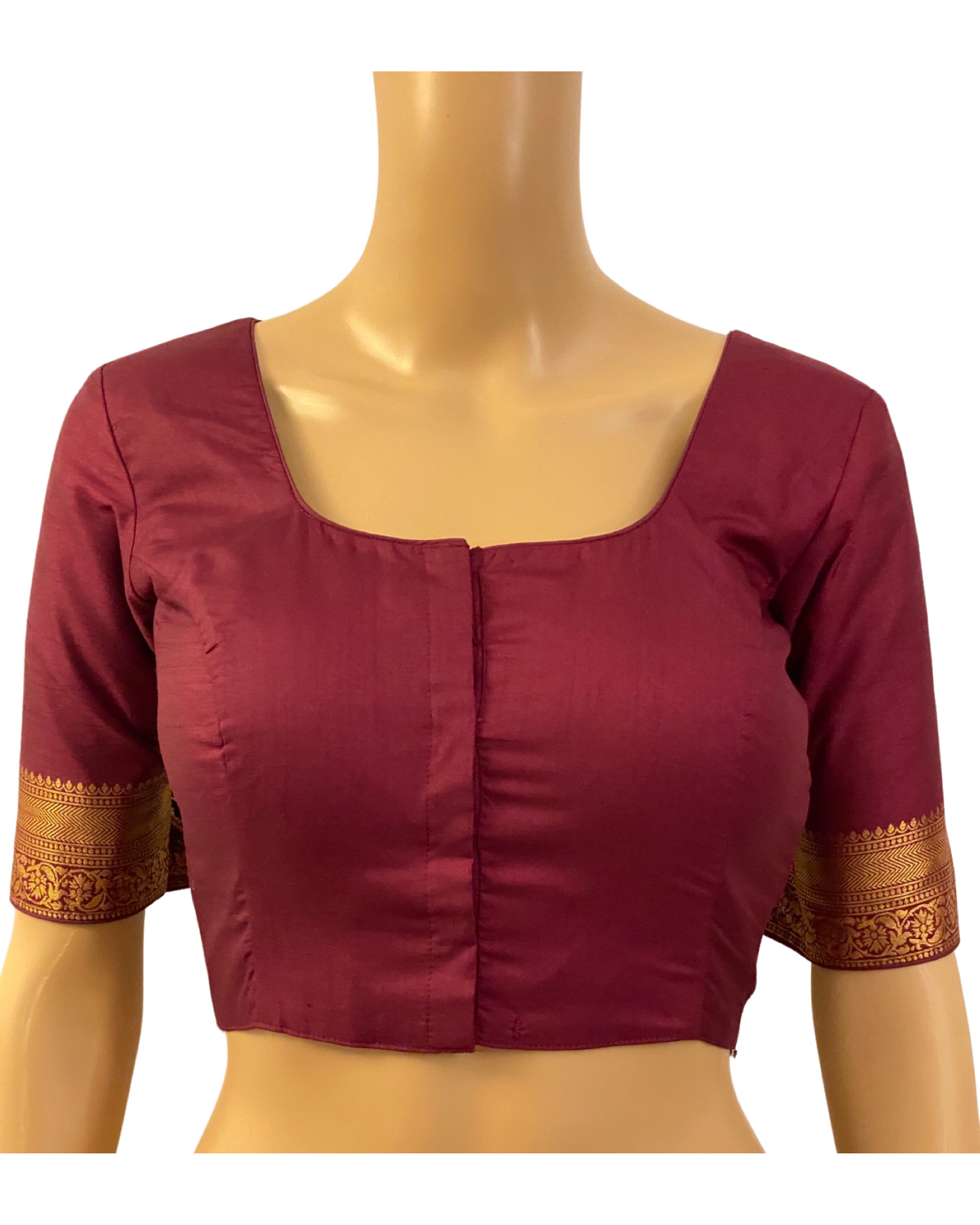 Wine Handloom Banarasi Silk Saree