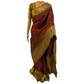 Maroon and Green Pure Handloom Kanchipuram Silk Saree