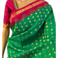 Green and Pink Kanchipuram Silk Saree