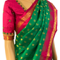 Green and Pink Kanchipuram Silk Saree