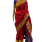 Red and Violet Handloom Kanchipuram Saree