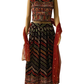 VELVET PARTY WEAR LEHENGA WITH CROP TOP IN MULTI COLOR