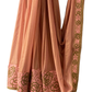 Pastel Shimmer Peach Chiffon Saree