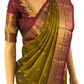 Green and Maroon Kanchipuram Silk Saree