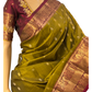 Green and Maroon Kanchipuram Silk Saree