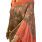 Grey and Peach Soft Silk Saree