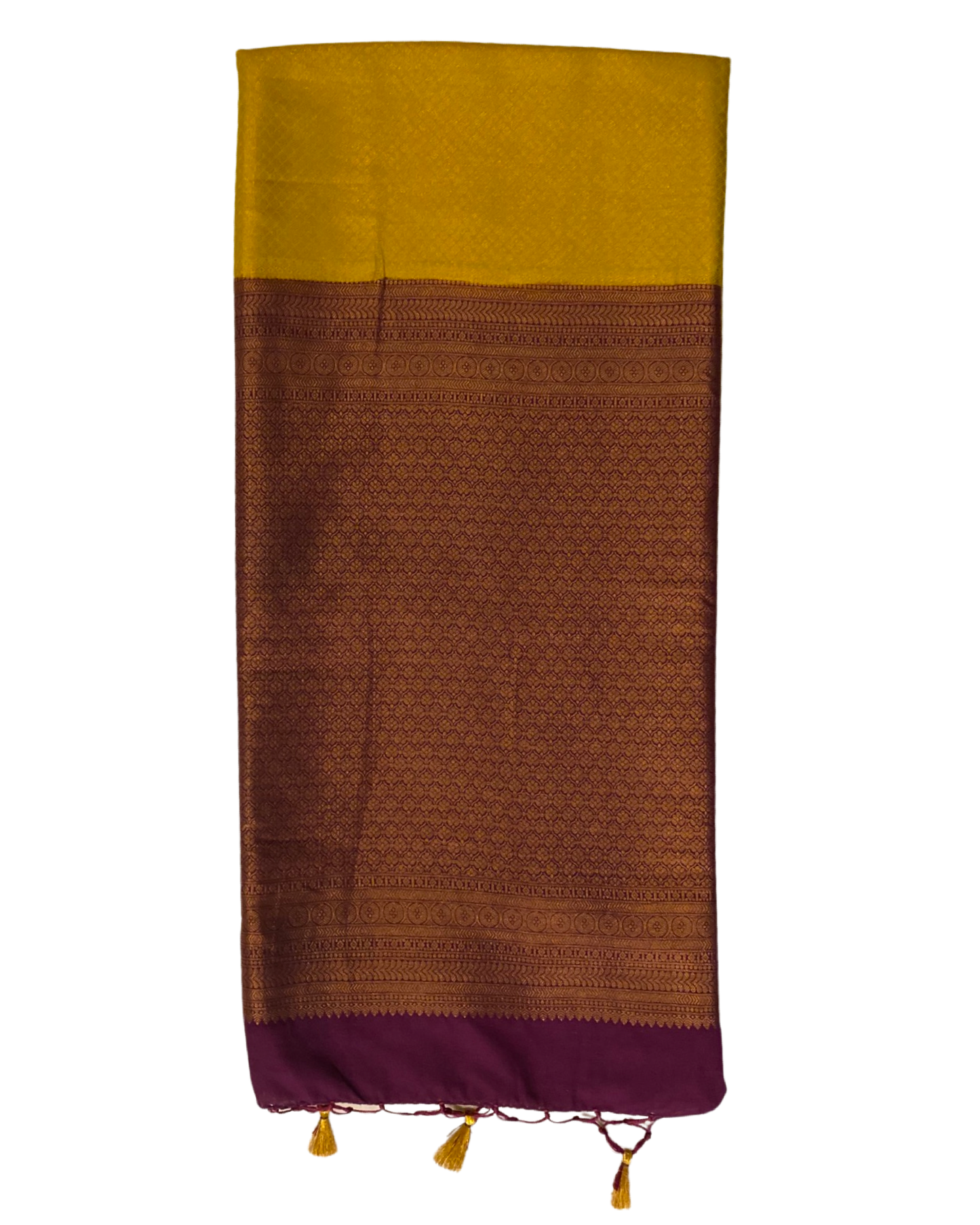 Yellow Kubera Silk Saree