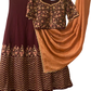 WINE CROP TOP AND LEHENGA (with hanger)