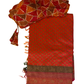 Orange and Pink Handloom Kaddi Banarasi Silk Saree With Designer Blouse