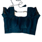 Designer Blue Swarovski Satin Silk Saree (blouse)