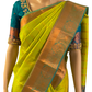 Green Kanchipuram Pure Handloom Silk Saree