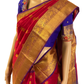 Red and Violet Handloom Kanchipuram Saree