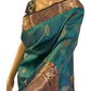 Peacock Blue Pure Handloom Kanchipuram Silk Saree
