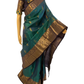 Peacock Blue Pure Handloom Kanchipuram Silk Saree