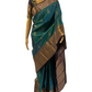 Peacock Blue Pure Handloom Kanchipuram Silk Saree
