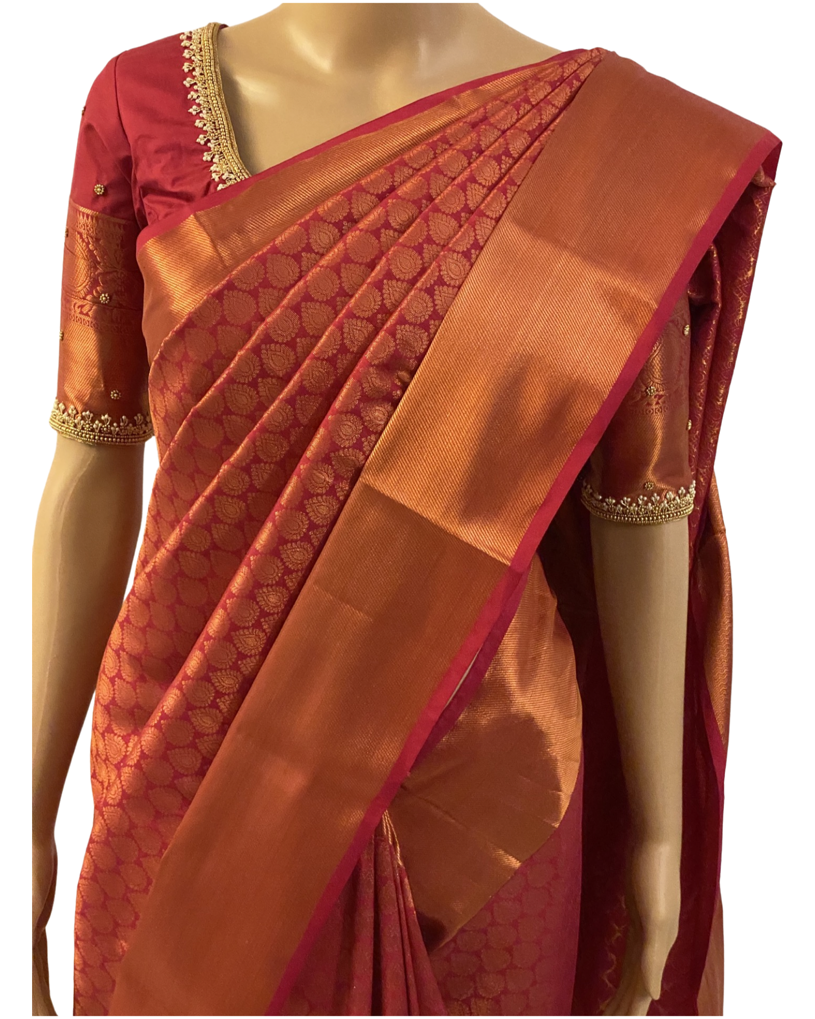 Elegant Kanchipuram Handloom Weaving Silk Saree dvz0003006 - Dvanza.com