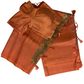 Grey and Peach Soft Silk Saree