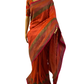 Orange and Pink Handloom Kaddi Banarasi Silk Saree With Designer Blouse