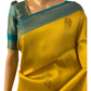 Yellow Kubera Silk Saree with Stone Work