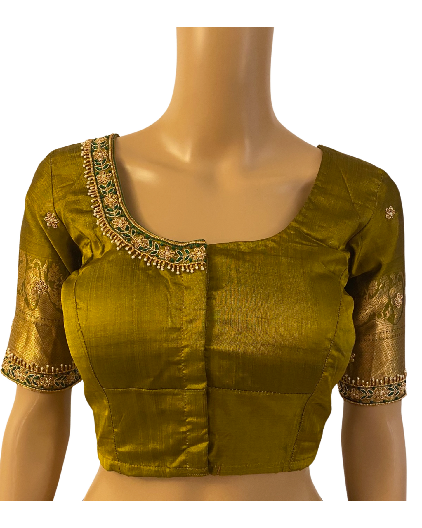 Green Handloom Kanchipuram Silk Saree