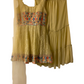 LEMON YELLOW KURTA WITH CHIFFON BASE SHARARA SET