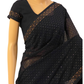 Navy Blue Pure Chiffon Georgette Saree
