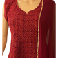 MAROON SHARARA IN GEORGETTE WITH HEAVY EMBROIDERY WORK