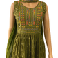 NATURE GREEN PEPLUM AND SHARARA SET