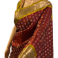 Maroon and Green Pure Handloom Kanchipuram Silk Saree