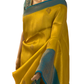 Yellow Kubera Silk Saree with Stone Work