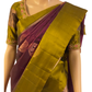 Wine and Green Kanchipuram Silk Saree