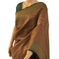 Maroon with Green Handloom Katan Banarasi Chanderi Silk Saree