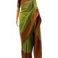 Pista Green and Maroon Banarasi Georgette Saree