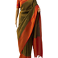 Green Kubera Silk Saree with Stone Work (full view)