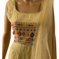 LEMON YELLOW KURTA WITH CHIFFON BASE SHARARA SET