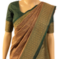 Maroon with Green Handloom Katan Banarasi Chanderi Silk Saree