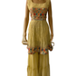LEMON YELLOW KURTA WITH CHIFFON BASE SHARARA SET
