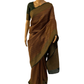 Maroon with Green Handloom Katan Banarasi Chanderi Silk Saree (full view)