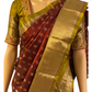 Maroon and Green Pure Handloom Kanchipuram Silk Saree