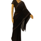 Navy Blue Pure Chiffon Georgette Saree