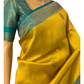 Yellow Kubera Silk Saree with Stone Work
