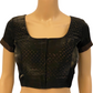 DESIGNER BLACK SWAROVSKI SATIN SAREE (blouse)