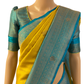 Yellow Kubera Silk Saree with Stone Work