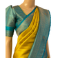 Yellow Kubera Silk Saree with Stone Work