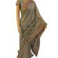 Pastel Green Party Wear Chinnon Crepe Saree