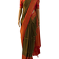 Green Kubera Silk Saree with Stone Work (full view)