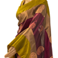 Wine and Green Kanchipuram Silk Saree