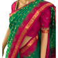 Green and Pink Kanchipuram Silk Saree